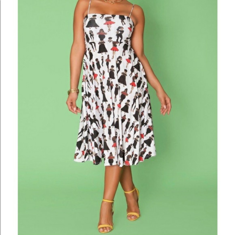 Black Girl Magic Rue 107 Spaghetti Strap Dress